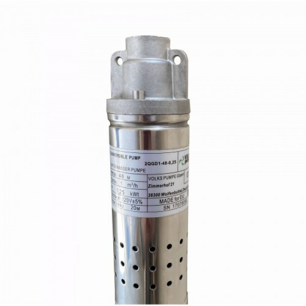 Глибинний насос VOLKS pumpe 2QGD 1-48-0,25кВт 2 дюйми! + кабель 15м