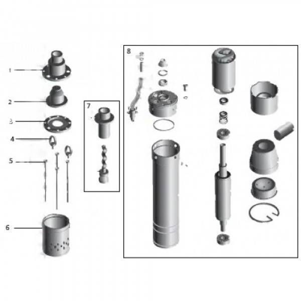 Глибинний насос VOLKS pumpe 3,5 QGD 1-60-0,5кВт 3,5 дюйми + кабель 15м