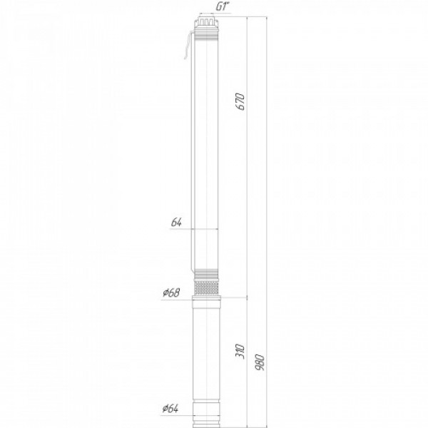 Глибинний насос 2,5″ OPTIMA 2,5SDm1,5/18 0,25 кВт 48м + пульт+кабель 15м