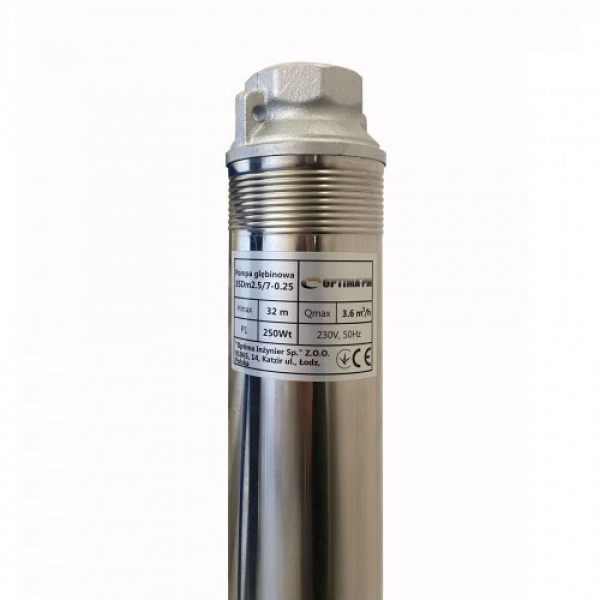 Глибинний насос OPTIMA PM 3SDm2,5/7 0,25 кВт 35м + 1,5 м кабель