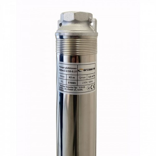 Глибинний насос OPTIMA PM 3SDm2,5/10 0,37 кВт 46м + 1,5 м кабель