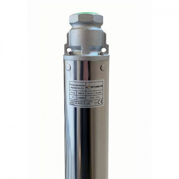 Глибинний насос OPTIMA PM 4QJm4/26 2,2 кВт 205м + 2 м кабель