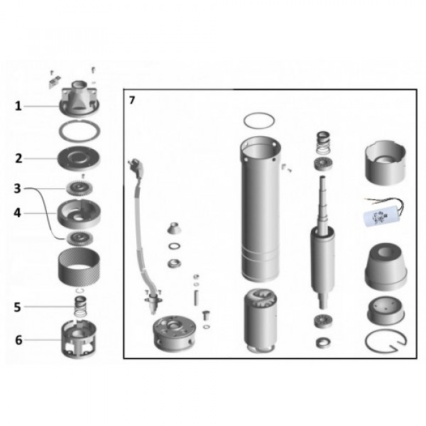 Глибинний насос VOLKS pumpe PM 4SKm150 1.1кВт + кабель 10м