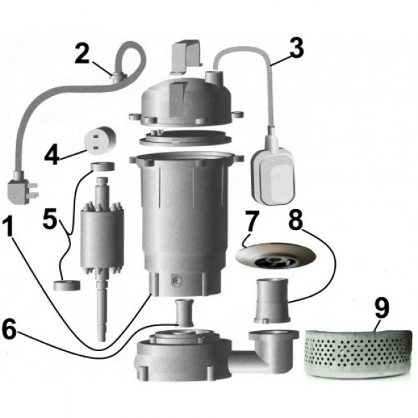 Дренажний насос VOLKS pumpe QDX6-12 1,1кВт