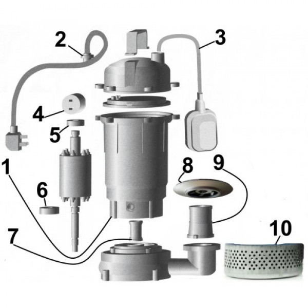Дренажний насос VOLKS pumpe QDX8-30 1,5кВт