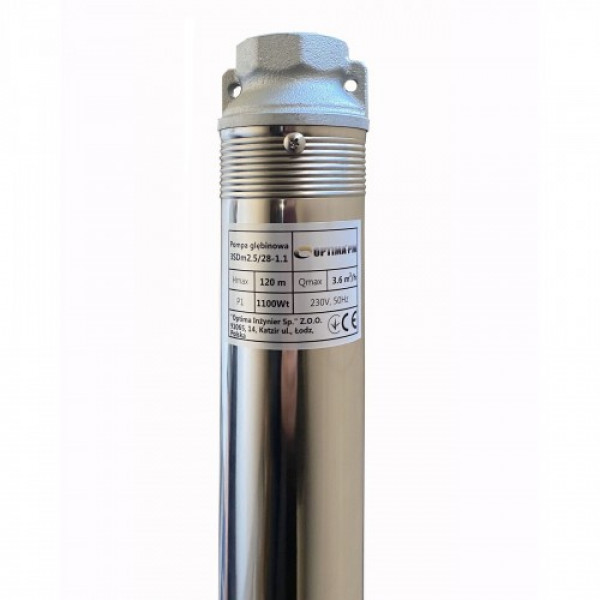 Глибинний насос OPTIMA PM 3SDm2,5/28 1,1 кВт 135м + 1,5 м кабель