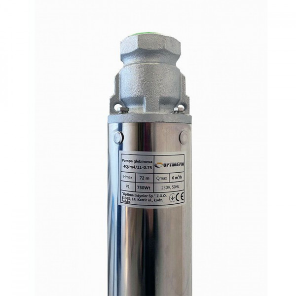 Глибинний насос OPTIMA PM 4QJm4/11 0,75 кВт 81м + 1,5 м кабель