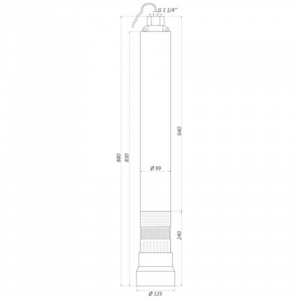 Глибинний насос OPTIMA OP 5,1 - 10 1,1 кВт