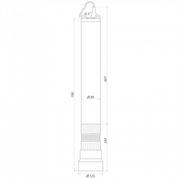 Глибинний насос OPTIMA OP 5,1 - 40/5 AUTO 0,37 кВт, P max=0,45 кВт