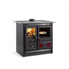 Опалювально-варильна піч La Nordica ROSA L 5.0 STEEL Anthracite Black