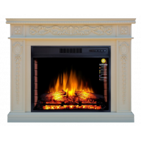 Камінокомплект ArtiFlame DELMONA AF28S Слонова кістка