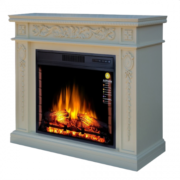 Камінокомплект ArtiFlame DELMONA AF28S Слонова кістка