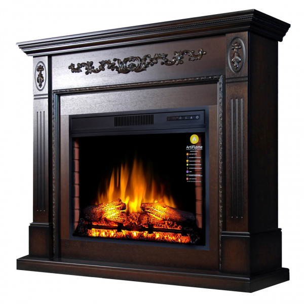 Камінокомплект ArtiFlame SOHO AF28S МАХАГОН КОРИЧНЕВИЙ АНТИК