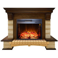 Камінокомплект ArtiFlame STONE MONTEBELLO
AF28S МАХАГОН КОРИЧНЕВИЙ АНТИК