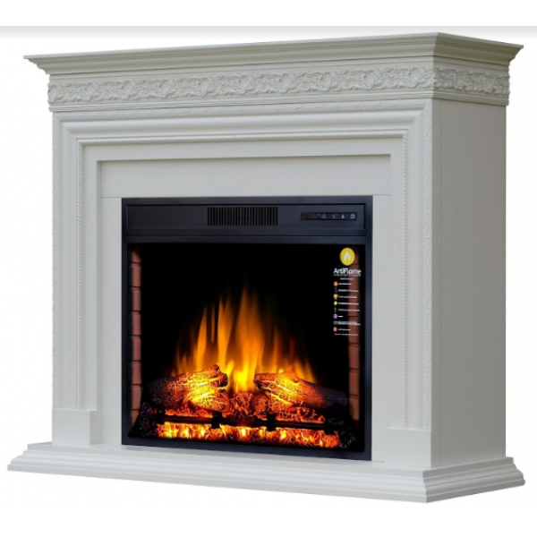 Камінокомплект ArtiFlame PRATELLA AF28S Білий Ваніль
