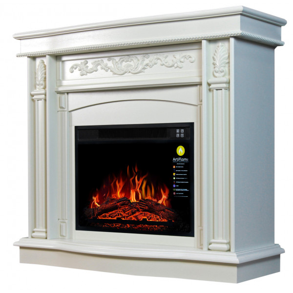 Камінокомплект ArtiFlame CARDINAL AF23S Белый ДУБ