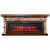Камінокомплект ArtiFlame LUDWIG AF50 МАХАГОН КОРИЧНЕВИЙ АНТИК