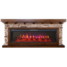 Камінокомплект ArtiFlame LUDWIG AF50 МАХАГОН КОРИЧНЕВИЙ АНТИК