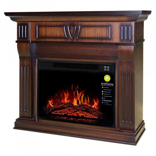 Камінокомплект ArtiFlame BEETHOVEN AF23 МАХАГОН КОРИЧНЕВИЙ АНТИК