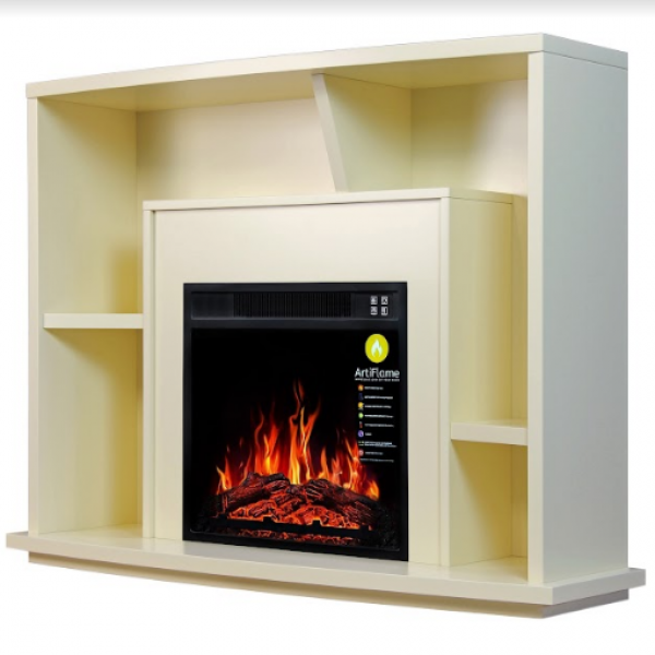 Камінокомплект ArtiFlame BINN AF18 Слонова кістка