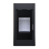 Піч-камін BOKAR Aston ST 4380 ( 9,0 kW ) white ceramatex
