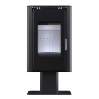 Печь-камин BOKAR Aston FD 4380 ( 9,0 kW ) white ceramatex