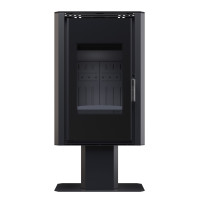 Піч-камін BOKAR Aston FD 4380 ( 9,0 kW ) black ceramatex