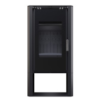 Піч-камін BOKAR Aston WD 4380 ( 9,0 kW ) black ceramatex